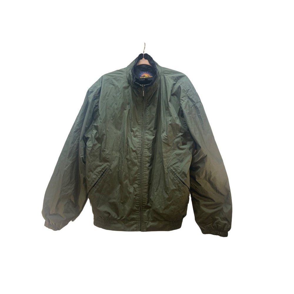 Sun mountain performance outerwear size large hunter green zipper up